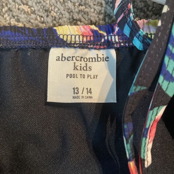 Abercrombie Kids Girls Romper sz Size 13/14 Pool To Play Romper Swimsuit NWT - Picture 2 of 8